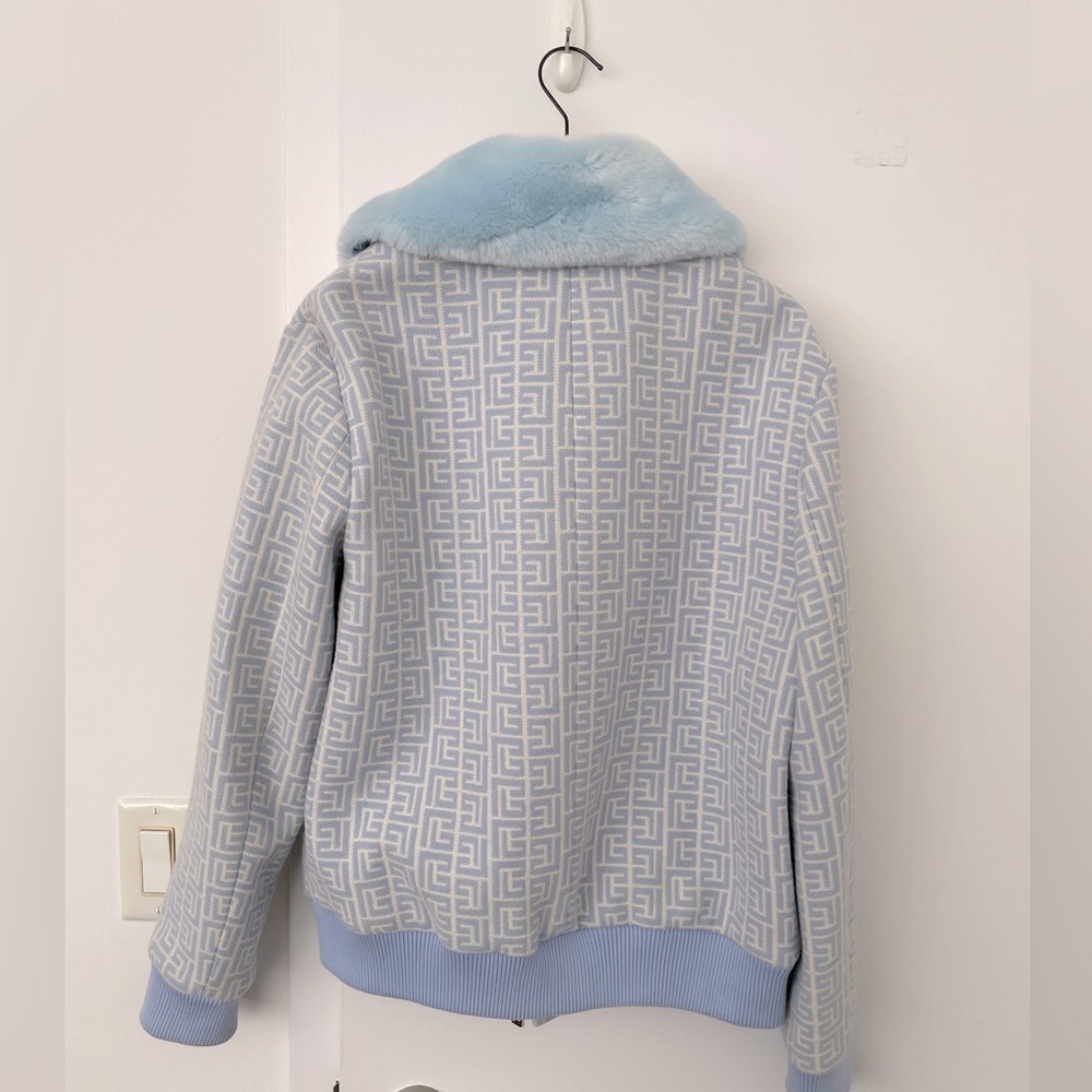 Balmain Virgin Wool Monogram Jacket - image 8